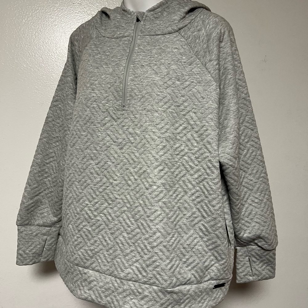 Nine West Active Women's Hoodie, Plus Size 1X, Light Gray, New With Tags